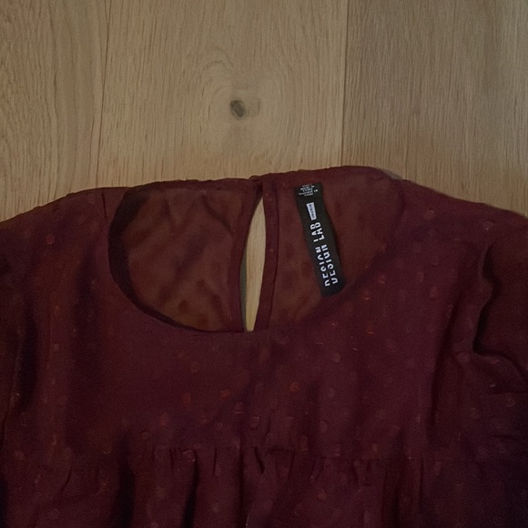 Brand new (no tags) burgundy blouse - Picture 2 of 2